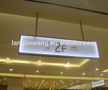 customized suspended led directional sign by sign manufacturer