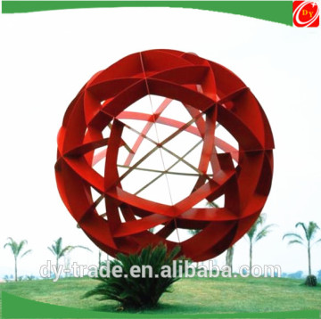 Large Red Iron Garden Sculpture Ball