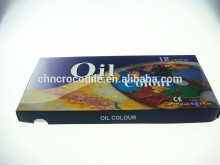 12*12ml art materials oil paints, good quality artist oil colors oil paint