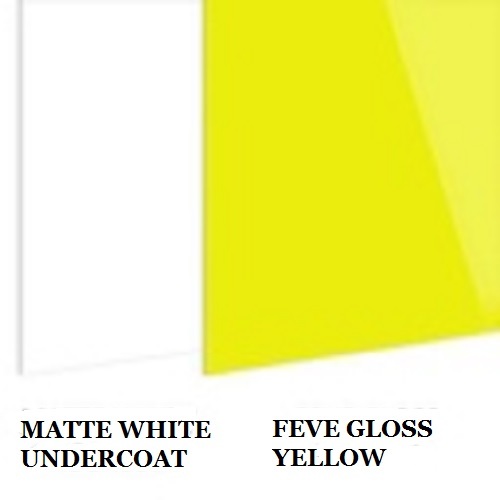Plaque en tôle d&#39;aluminium jaune brillant 1,6 mm