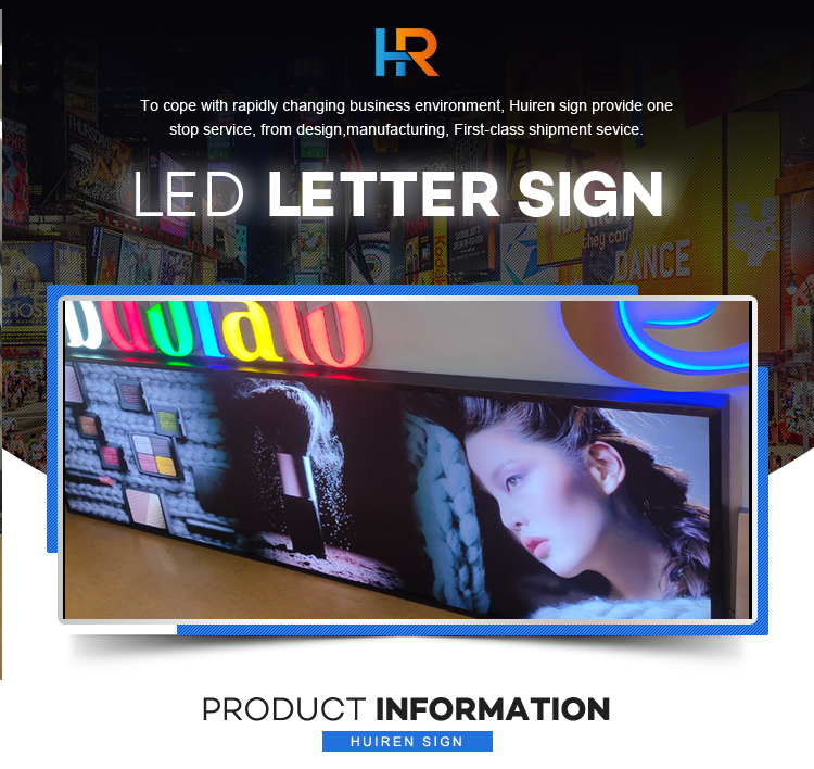 Business Sign Stainless Steel LED Lightbox Logo Signboard