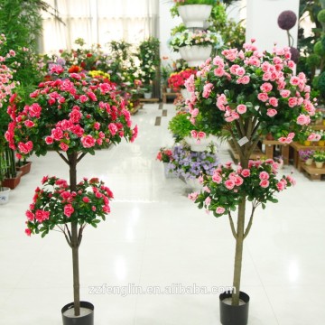 2015 new design indoor decorative artificial silk flowering trees factory wholesale 13 branches 150cm flowering plant bonsai