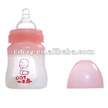 Cute silicone baby bottle feeding