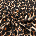 Leopard Printed Double Knit Jersey DTY Fabric