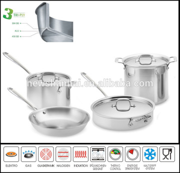 3 Ply All Clad Induction Cookware Set