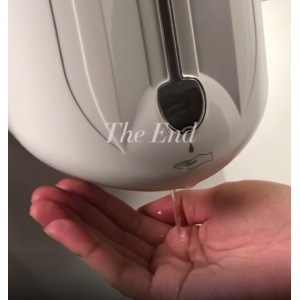 Automatic soap dispenser in bathroom