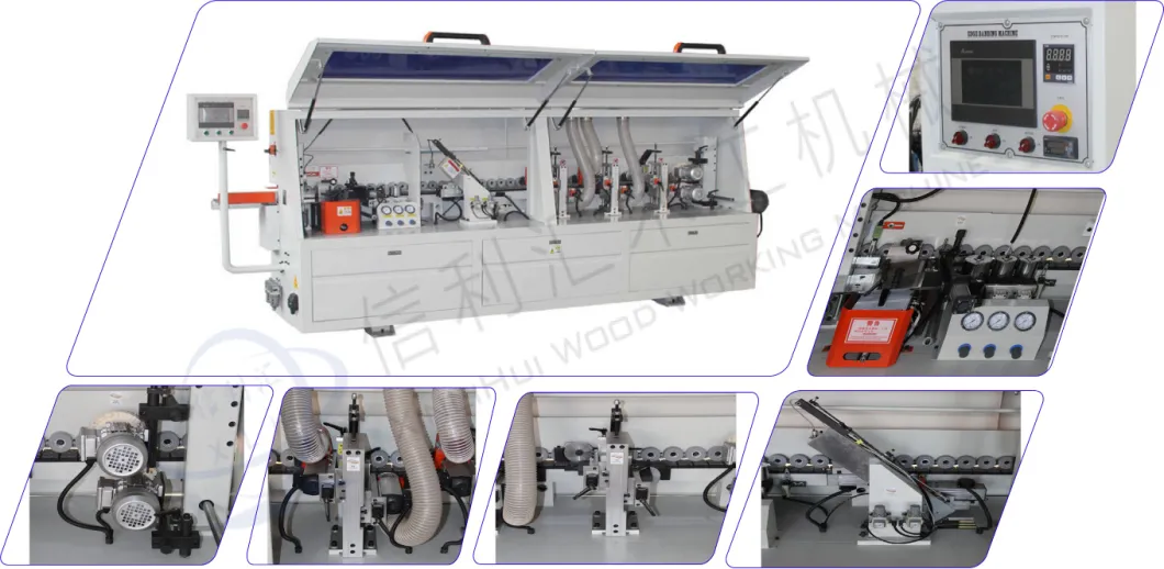 Edge Trimming Machine for Thick Board /Finger Joint Board Wood Edge Processing Machine/ Automatic Wood Bevel Angle Edge Banding/ Veneer Edge Bonding Machine