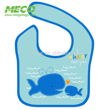Custom printed teething pattern waterproof baby bib