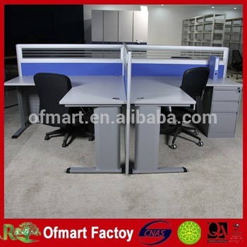 4 seat office workstation cubicle