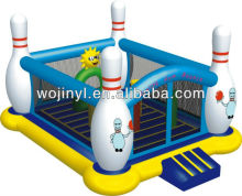 Inflatable bowling bounce castle for amusement/bowling castle
