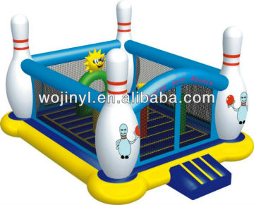 Inflatable bowling bounce castle for amusement/bowling castle