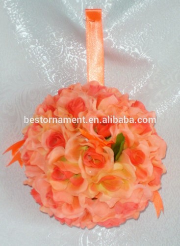 PEACH TANGERINE Arch Wedding LARGE FLOWER BALLS