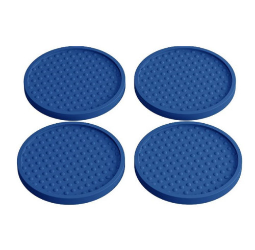 Elegan Blue Reusable Drink Coasters 4 Pack