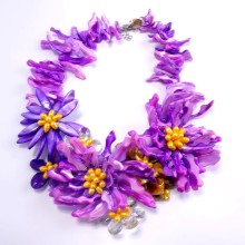 Chunky Shell Necklace Silver Shell Necklace Deep Sea Shell Pearl Necklace