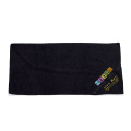 Embroidered sport outdoor towel with zipper pocket