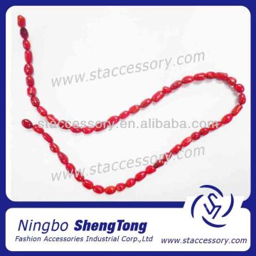 Red Natural Round Coral Beads Coral Necklace