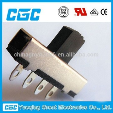 small slide switch for mini electric device , Side Knob/Toggle Slide Switch