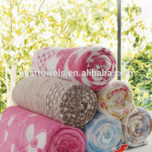 Various kinds print of coral fleece blanket