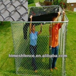 6x10x6ft anping factory large outdoor steel durable chain link galvanized dog enclosures