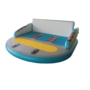 Comfortable Inflatable Pool Sofa: Floating Leisure Platform on Water Pontoon