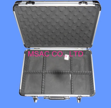 Detachable Silver Aluminum Tool Cases With Foam / Lock , Hand Tool Boxes