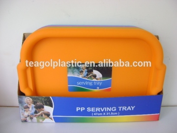 Plastic picnic plates rect. Serving tray 46.5x31cm TG1007EG