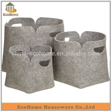 felt fabric baskets for storage with tote