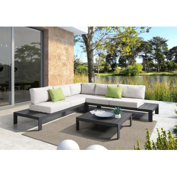 Moderne hoeke sofa set fan aluminium