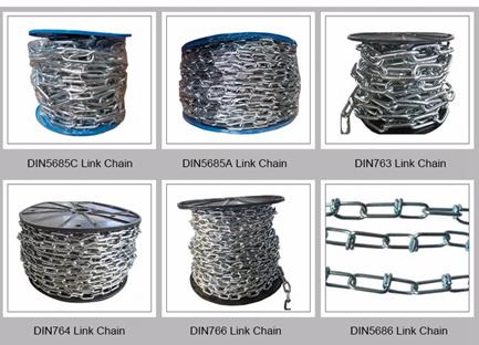 2mm Welded Galvanized DIN5685c Long Link Chain