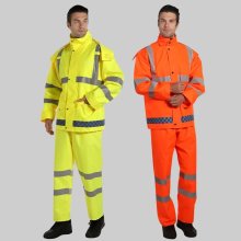Eco-Friendly High-Quality Reflective Waterproof Raincoat and Rain Pants Suit
