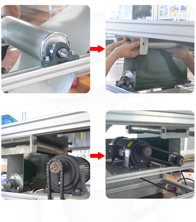 DY1128 Double Face Conveyor Belt System ESD lcd tv Assembly Line for Electronic Workshop