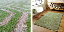 Green Hand Tufted Modern Rugs