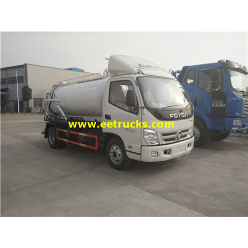 Foton 6000L Sewage Vacuum Trucks