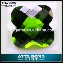 apple green glass-plum blossom cut created quartz