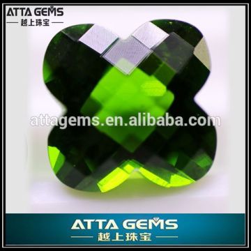 apple green glass-plum blossom cut created quartz