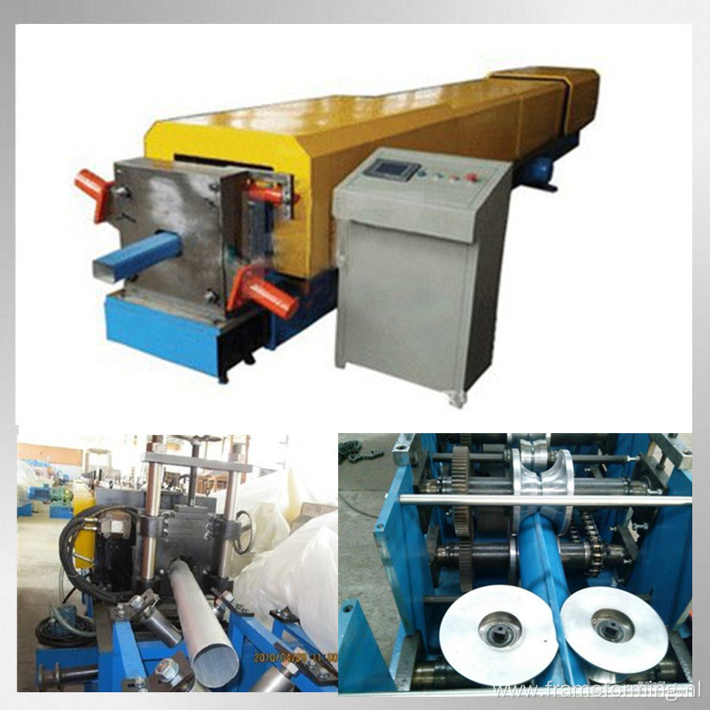 Steel gutter downpipe roll forming machine