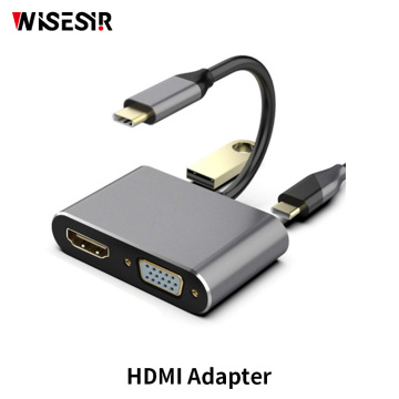4 Ports HDMI VGA USB C 87W Power