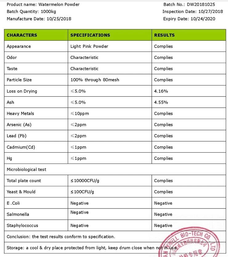 Wholesale Pure Watermelon Juice Powder With good quality