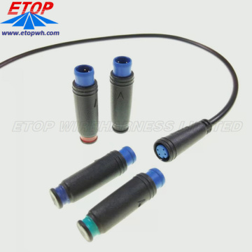 Cable conector ebike impermeabilizante de color personalizado