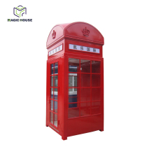 German bell phone booth old red telephone booth