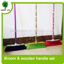 Hot selling hard bristle broom household broom daily use