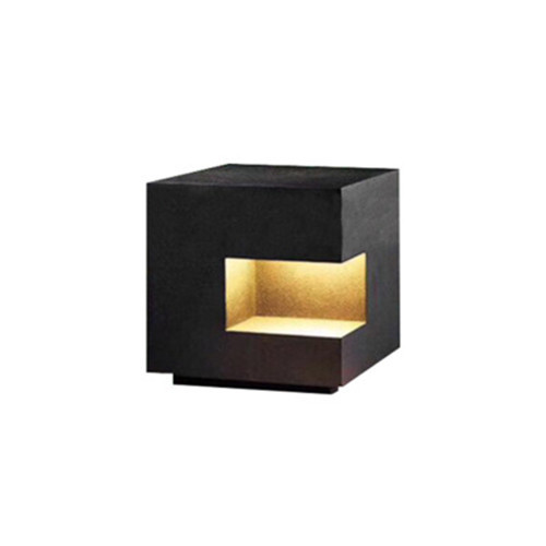 10W Modern Black Bollard Light