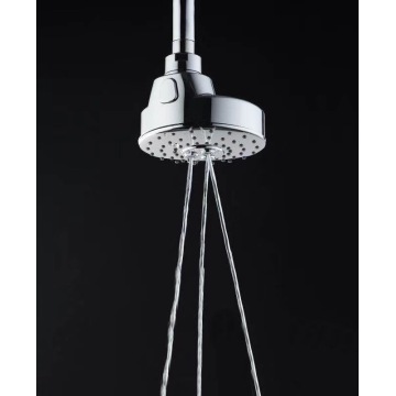 Round chrome water saver rain top shower head