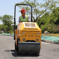 800 kg vibratory double drum road roller with seiko build