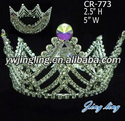 Beauty Queen Full Round Pageant Crowns