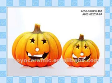 Harvest ceramic pumpkin