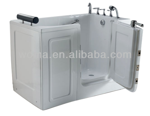 handicapped step in bathtub with shower Q378