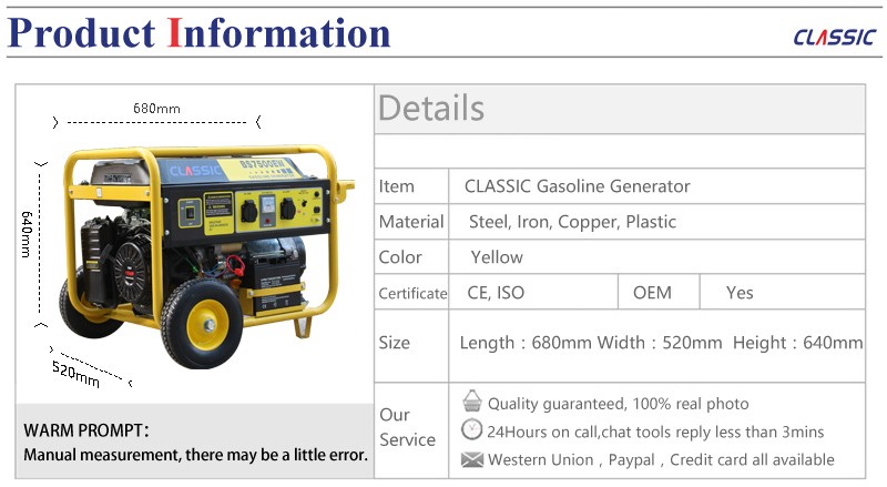 power generator natural gas 3kw 4kw 5kw 6kw