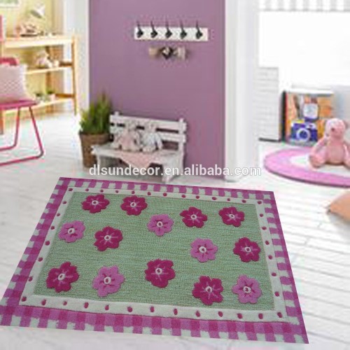 2015 fashion 100% Polyester gym kids floor mat