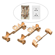 High Quality Precision US 6 Holes Socket Accessories Electric Socket Insert Brass Stamping Parts